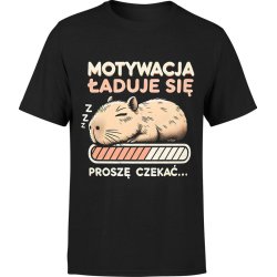  Koszulka męska Kapibara Capybara Motywacja Ładuje Się