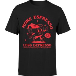  Koszulka męska More Espresso Less Depresso Kawa