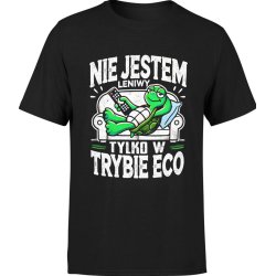  Koszulka męska Nie jestem leniwy tylko w trybie eco eko zółw z żółwiem