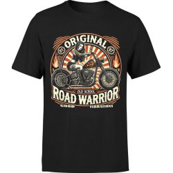  Koszulka męska Original Road Warrior Old School dziewczyna na motorze