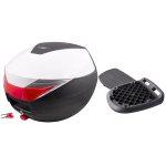 Kufer zdejmowalny MR-711 32L biały czerwony odblask