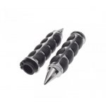 Manetki kierownicy calowe chromowane z rollgazem