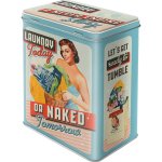 Metalowa Puszka L Laundry Today or Naked