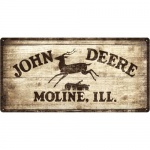 Metalowy Plakat 25 x 50cm John Deere Logo