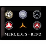 Metalowy Plakat 30 x 40cm Mercedes Benz Logo