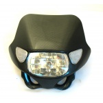 Owiewka przód z lampą w kolorze karbon z kierunkowskazami