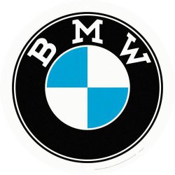  Plakat okrągły 35cm BMW Logo