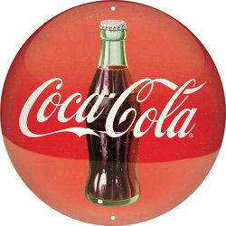  Plakat okrągły 35cm Coca-Cola