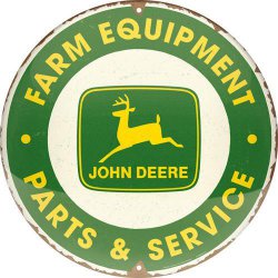  Plakat okrągły 35cm John Deere 