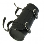 Skórzany piórnik motocyklowy bez ćwieków gładki - 30cm