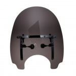 Szyba motocyklowa WINDSHIELD II uniwersalna do chopperów 560x480 ciemna